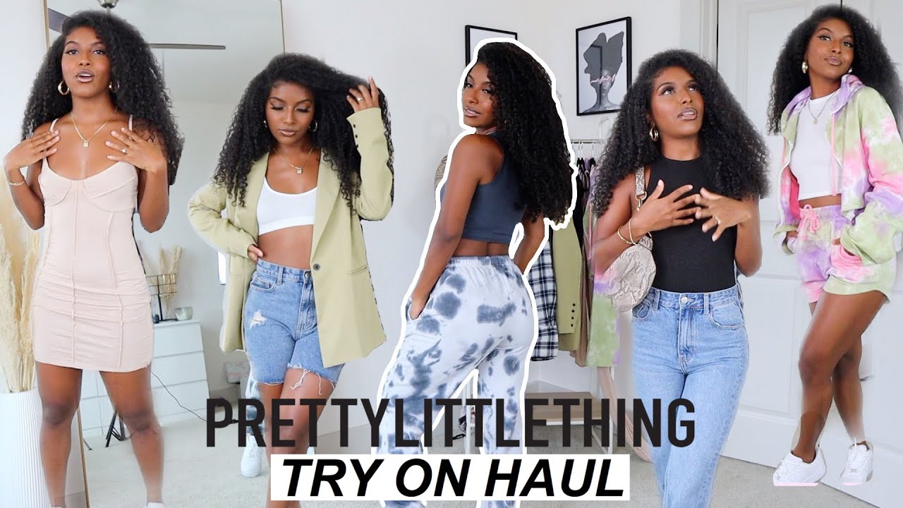 HUGE PRETTY LITTLE THING TRY ON HAUL + STYLING MY OUTFITS!
