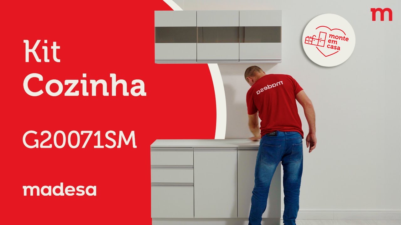 Montagem Kit Cozinha G20071SM | Madesa móveis