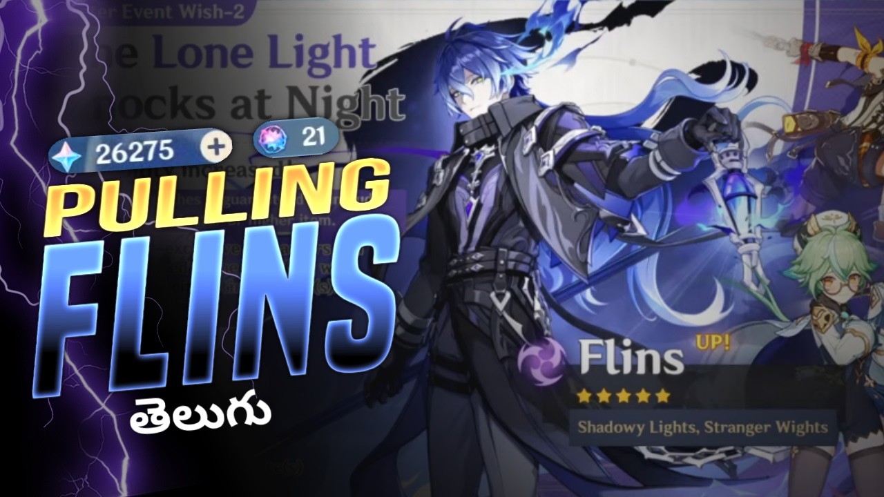 Pulling For Flins C0⚡ - I've Saved 180+ Pulls For Flins - Genshin Impact Telugu