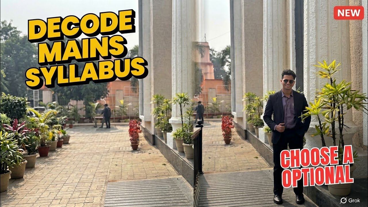 Decode OCS mains syllabus and choose optional wisely.