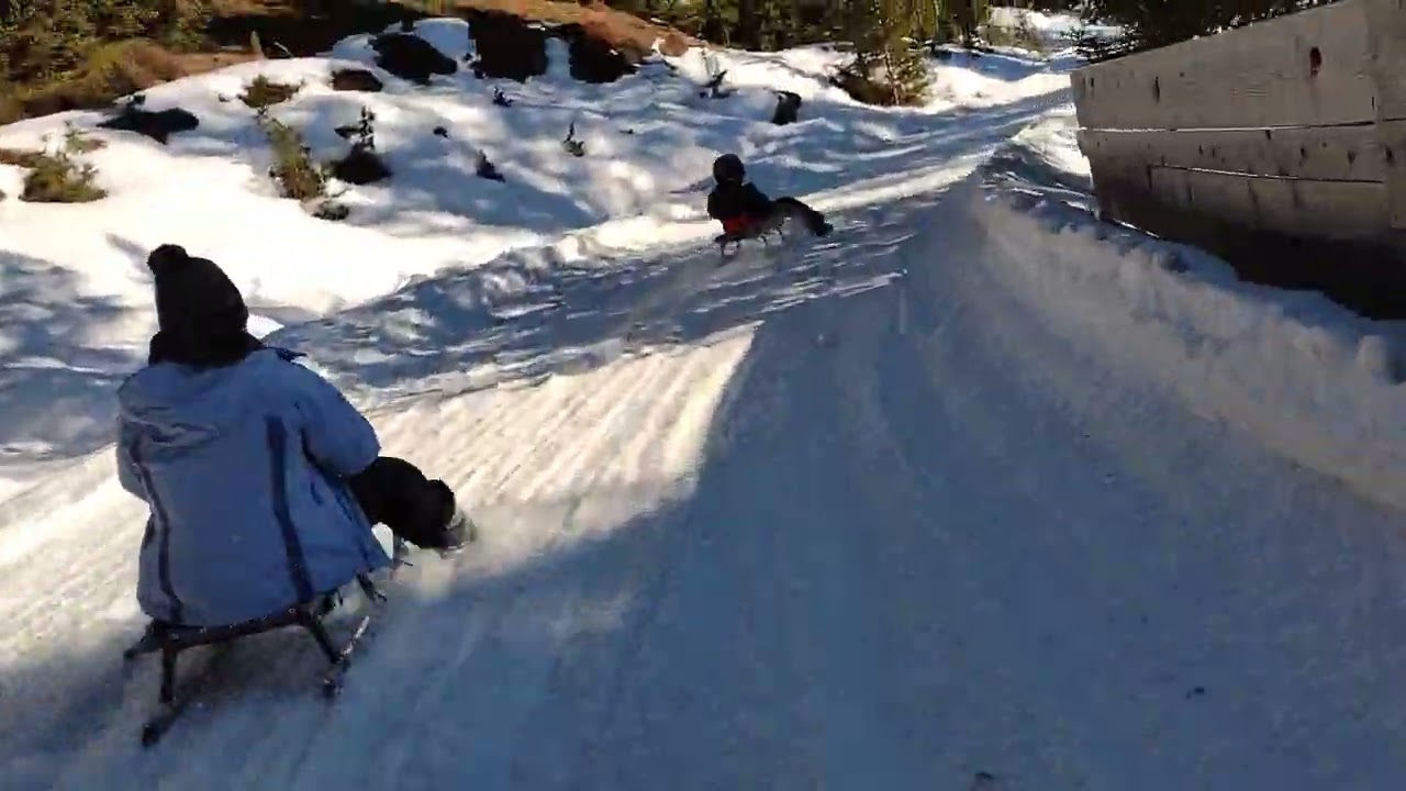 Ortisei - Pista per slitte Resciesa (gennaio 2022)