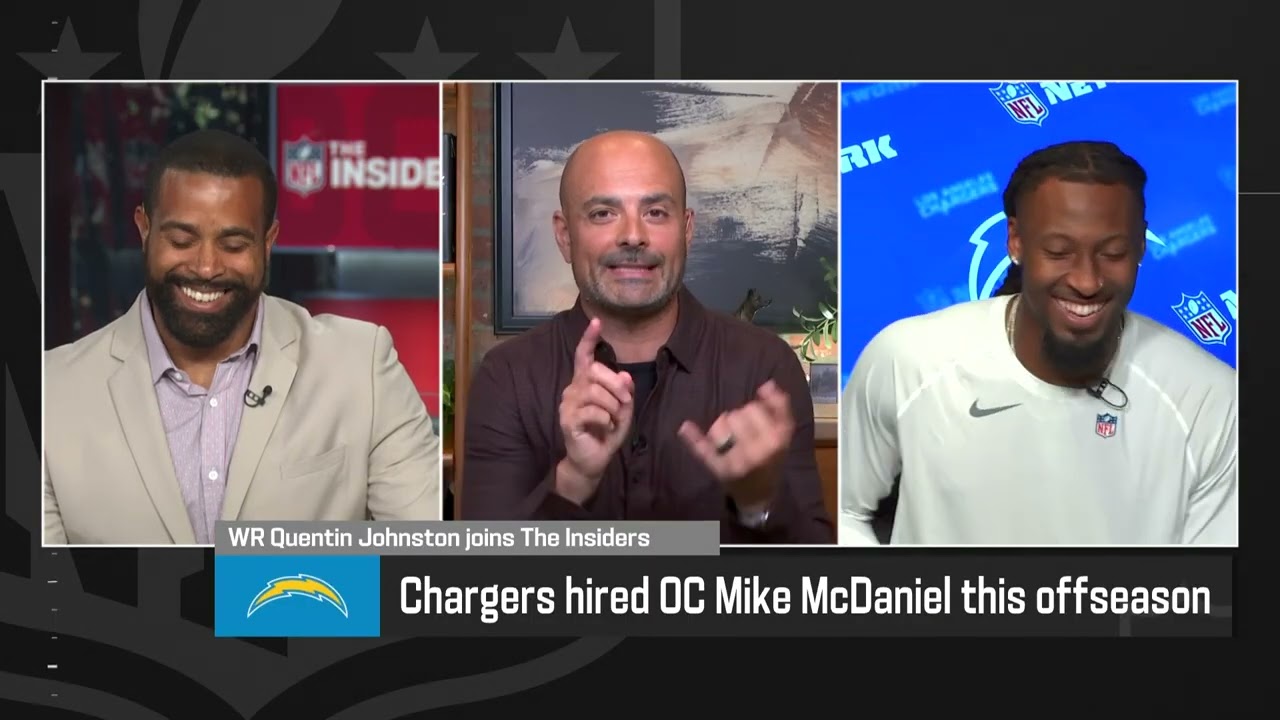 Los Angeles Chargers WR Quentin Johnston on his new OC Mike McDaniel | The Insiders