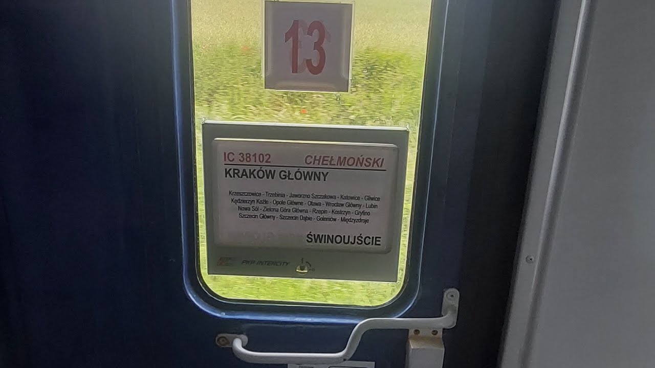Prezentacja pociągu IC 38102 Chełmoński relacji Kraków Główny- Świnoujście  1.06.2024r.