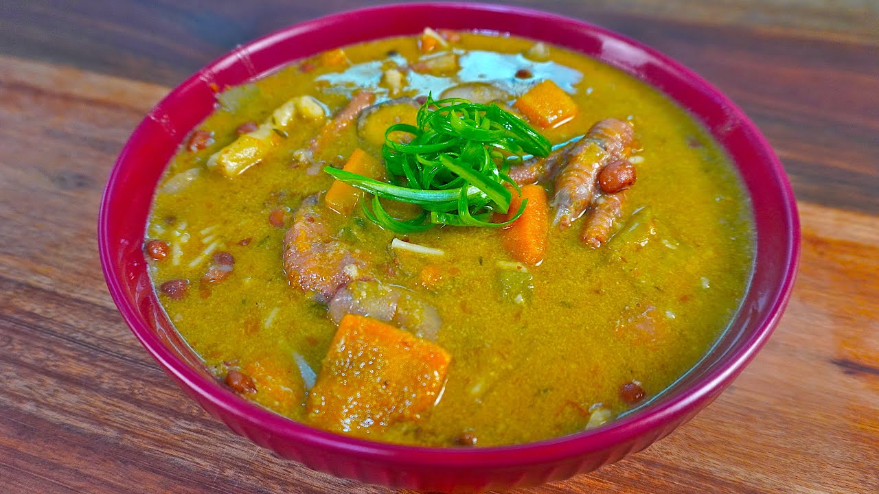 Jamaican Chicken Foot & Cow Skin Soup