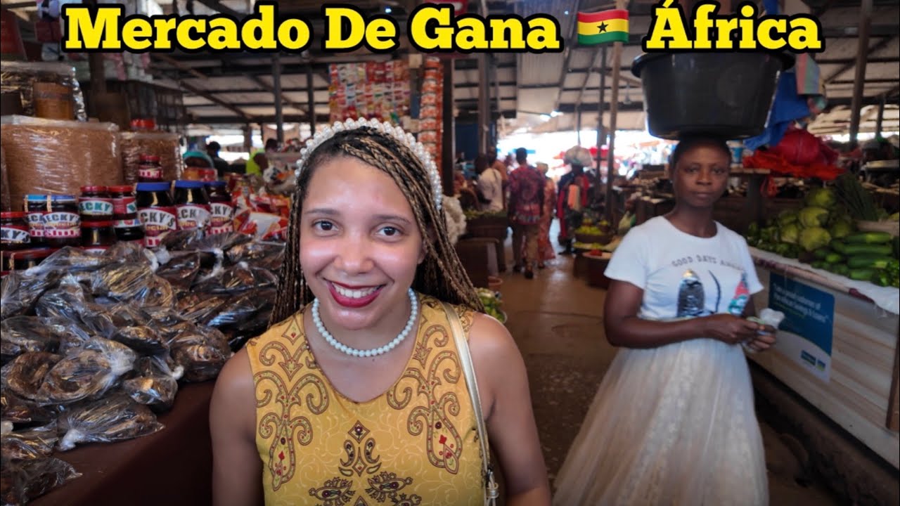 Minha Família Brasileira Conheceu o Mercado de Gana 🇬🇭 Africa E a Experiência Foi INESQUECÍVEL!