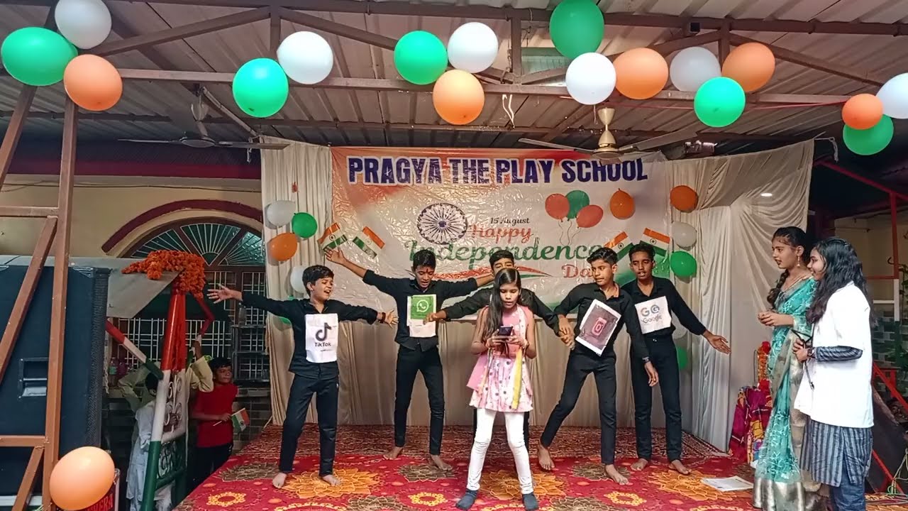 Social media act//Pragya The Play School Independence day celebration 2024