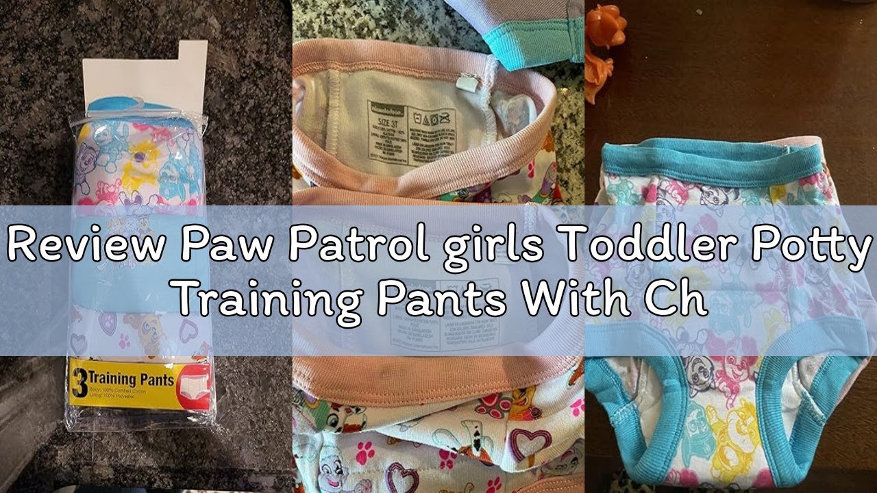 Review Paw Patrol girls Toddler Potty Training Pants With Chase, Skye & More With Success Chart & St