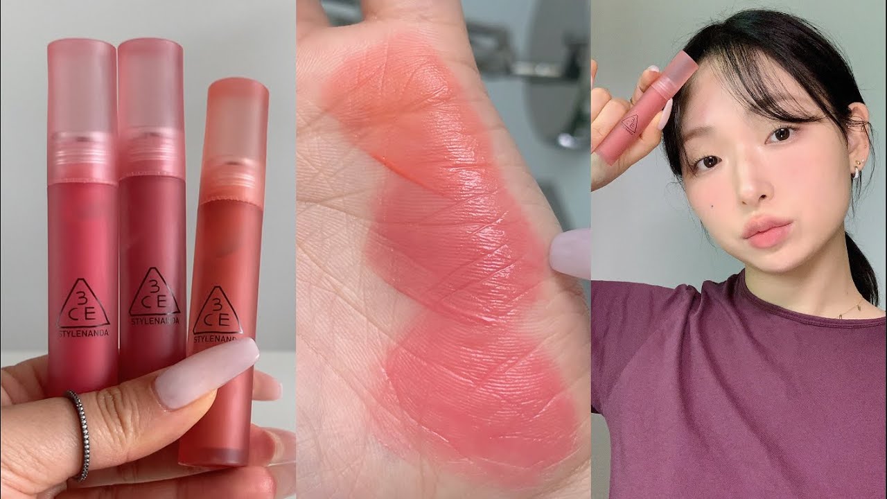 🍑 여름엔 여름틴트 써야지 🛀🏽 물틴튼데 블러하게 마무리 되는 여름 틴트 | Review and Make-up