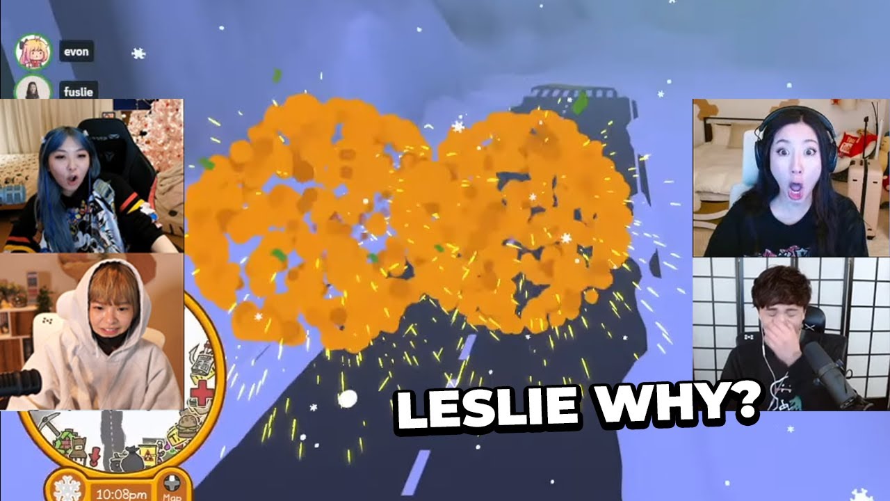 Leslie Crashes Her Helicopter into Sykkuno's Helicopter | Wobbly Life