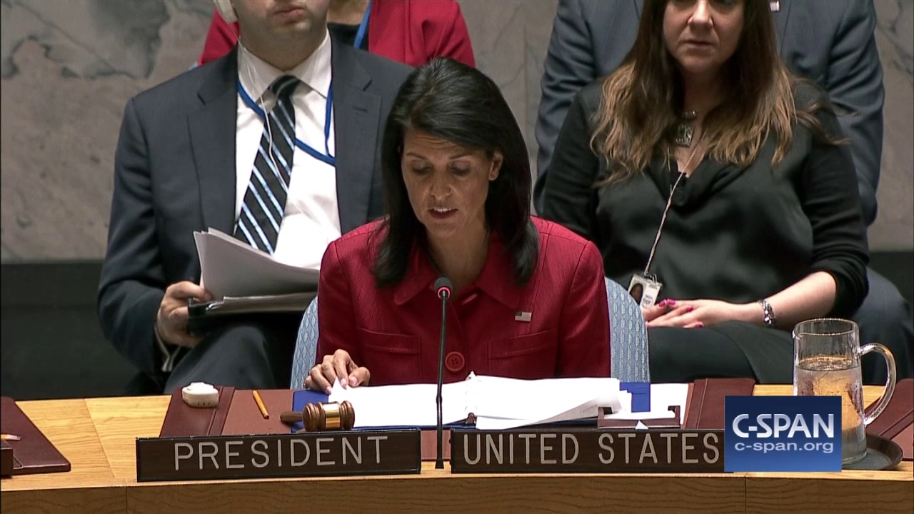 UN Ambassador Nikki Haley on Syria Missile Strike (C-SPAN)
