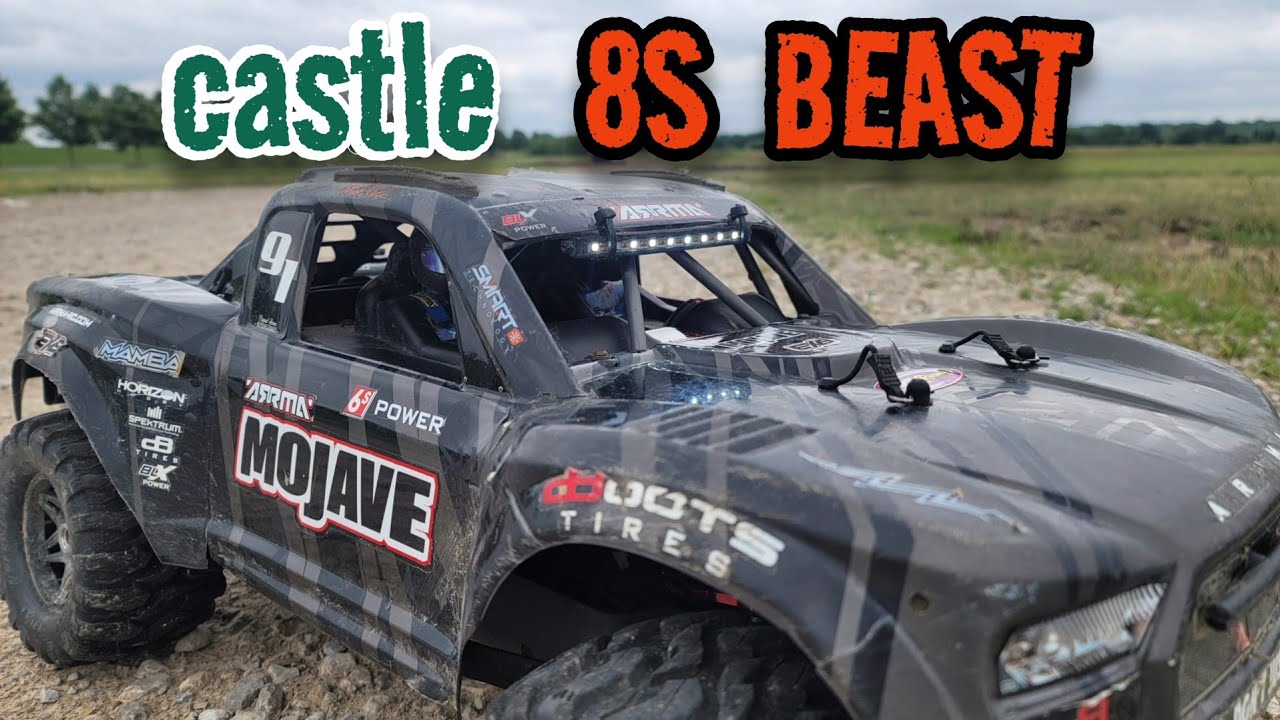 Arrma Mojave EXB- Castle MMX 8S, 1717 1650kv, Powerhobby Defender 2.8 MT. #rc #rccar #djifpv #arrma