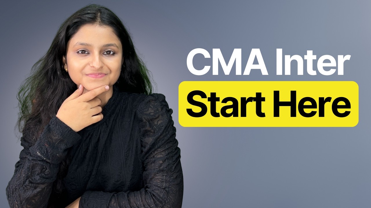 If I Started CMA Inter in 2026, I’d Do This