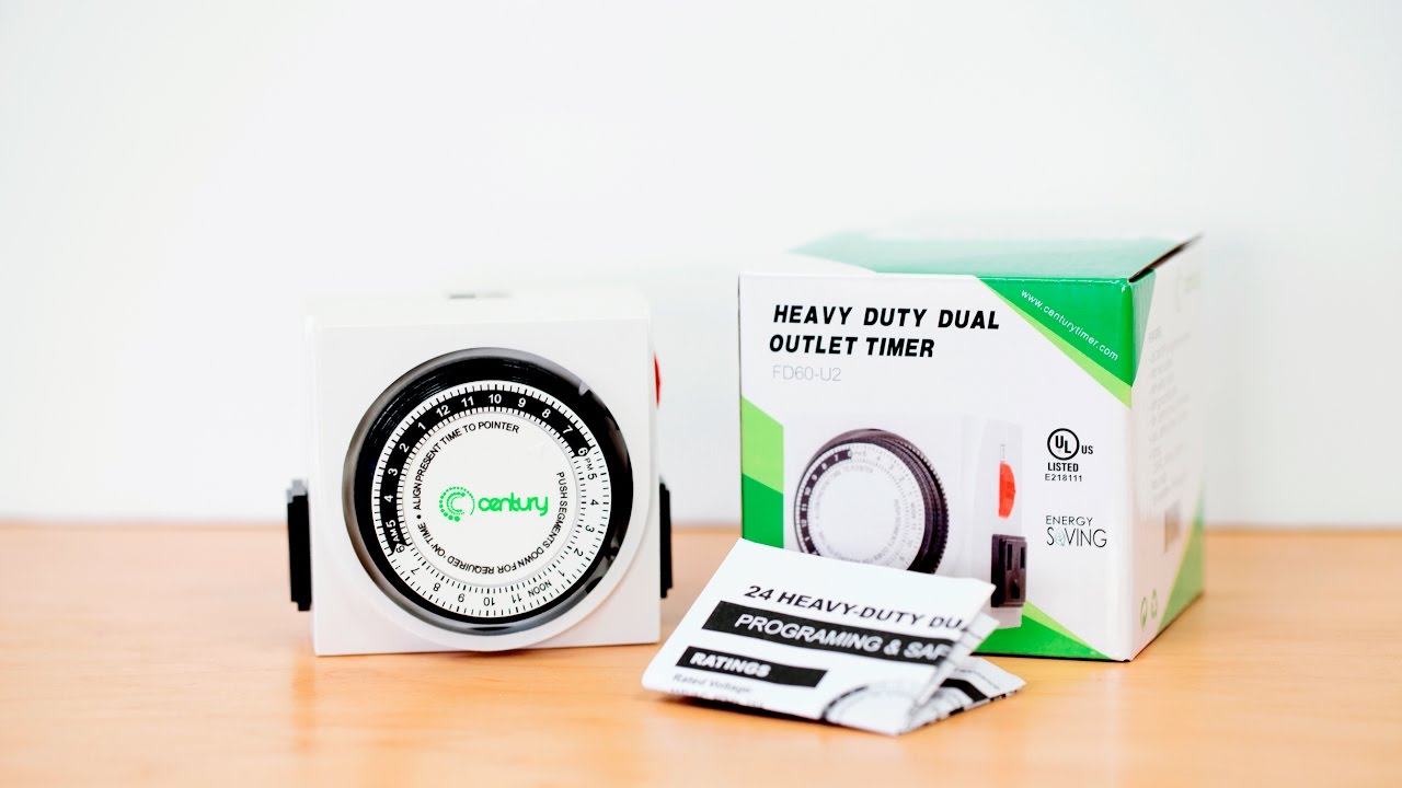 BN-LINK 24 Hours Heavy Duty Mechanical Timer Dual Outlet FD60 U2