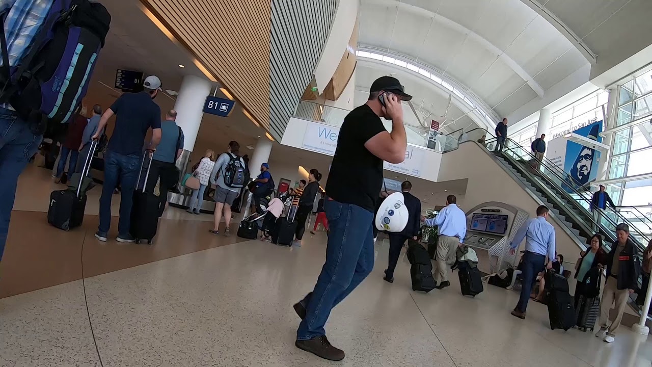 San Jose International Airport Complete Tour (SJC) -- Departure And Arrival