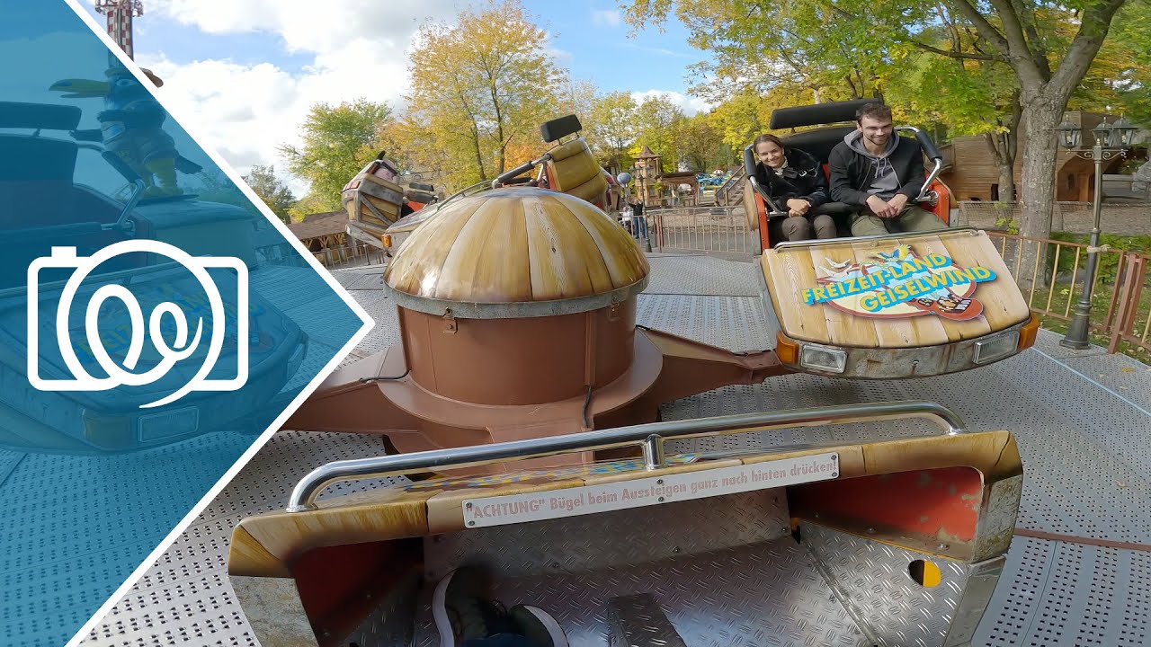 Piraten Schleuder (Breakdance) @ Freizeit-Land Geiselwind 2022 - 4K Onride / POV Video