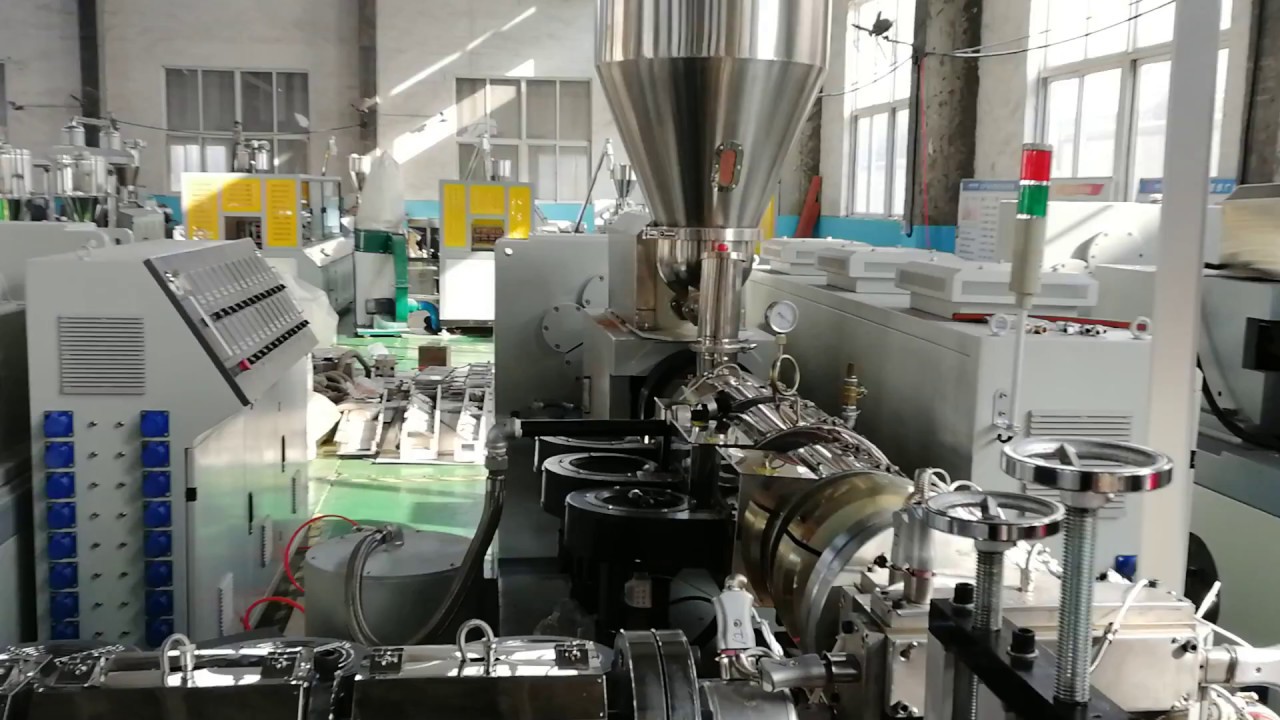 co extrusion WPC decking machine with online 3D embossing