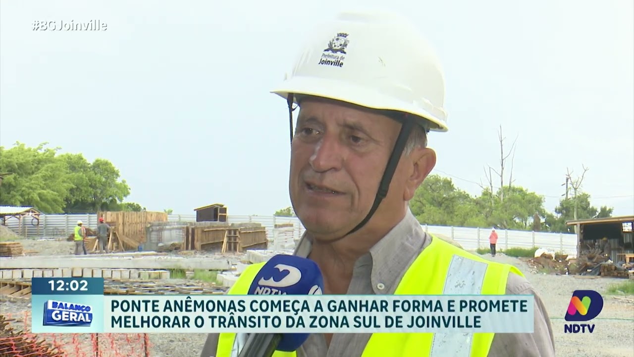 Prace nad mostem An&ecirc;monas w Joinville postępują i mają na celu usprawnienie ruchu w strefie południowej.