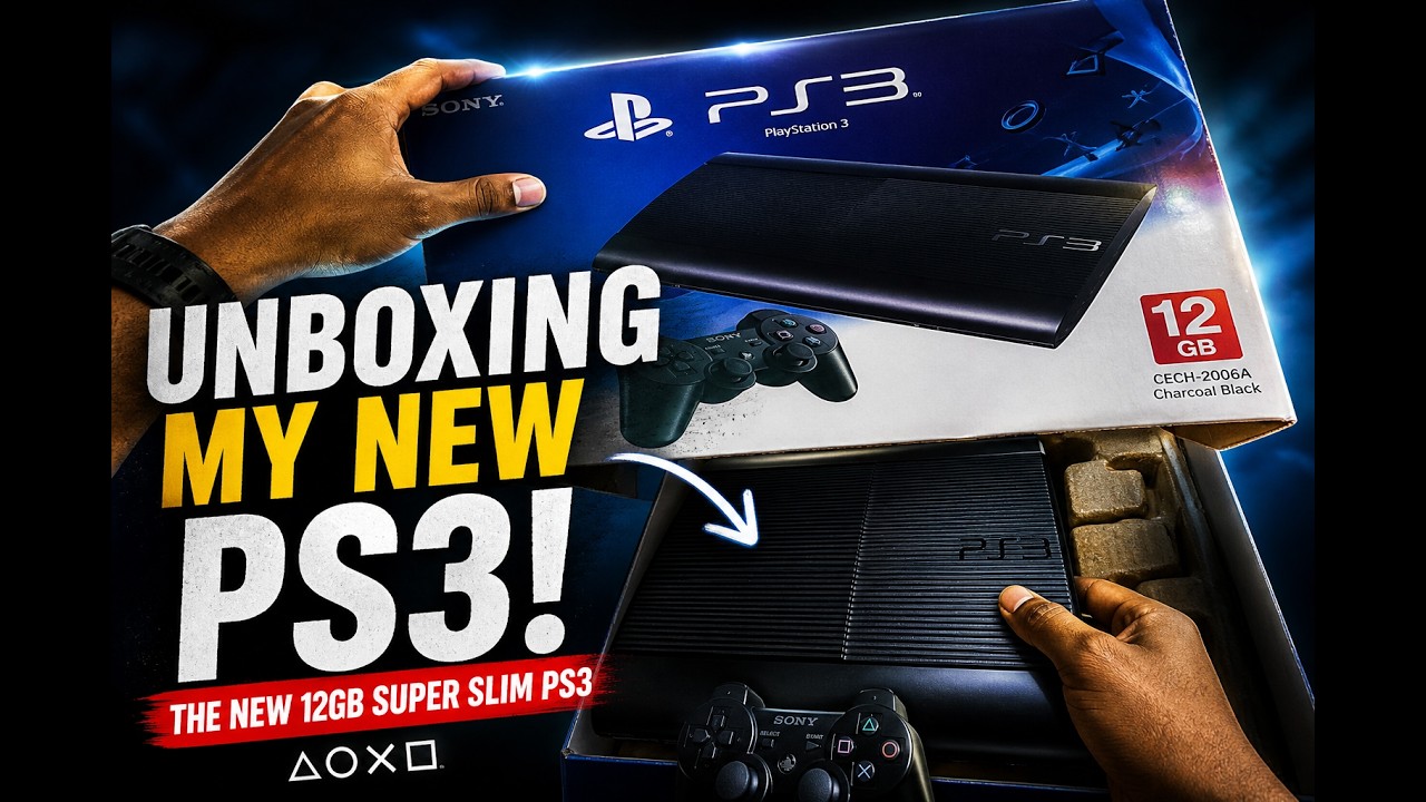 UNBOXING MY NEW PS3 : The New 12GB SUPERSLIM PS3