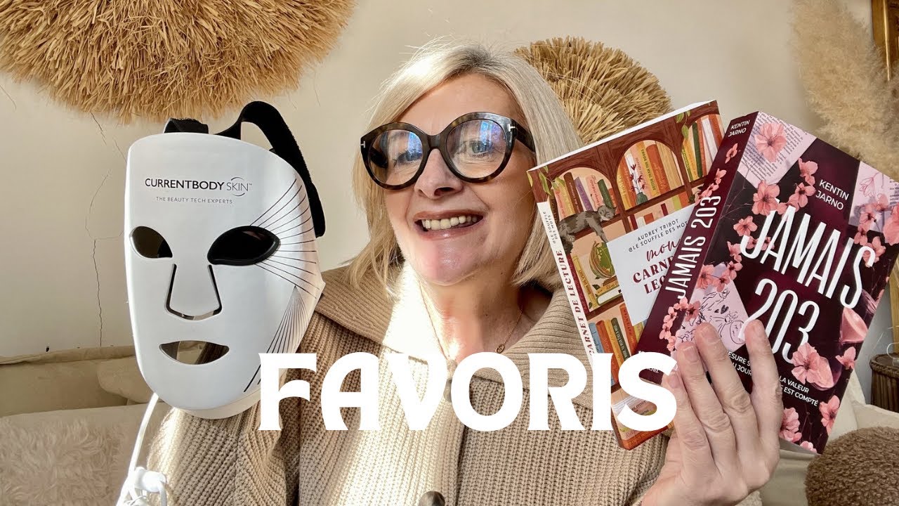 FAVORIS DU MOIS DE JANVIER SKIN CARE MASQUE LED MAISON FOOD SÉRIES LIVRES #favorite 