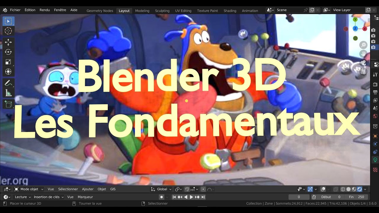 Blender 3d Les Fondamentaux n°8 (les raccourcis clavier 1er partie)
