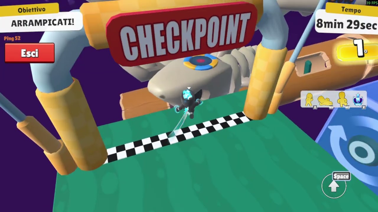 gioco a stumble guys only up e piango