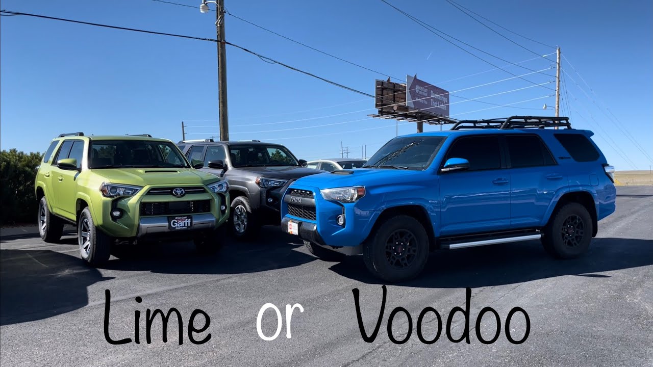 Voodoo Blue or Lime Rush&hellip; What looks better on the Toyota 4Runner?