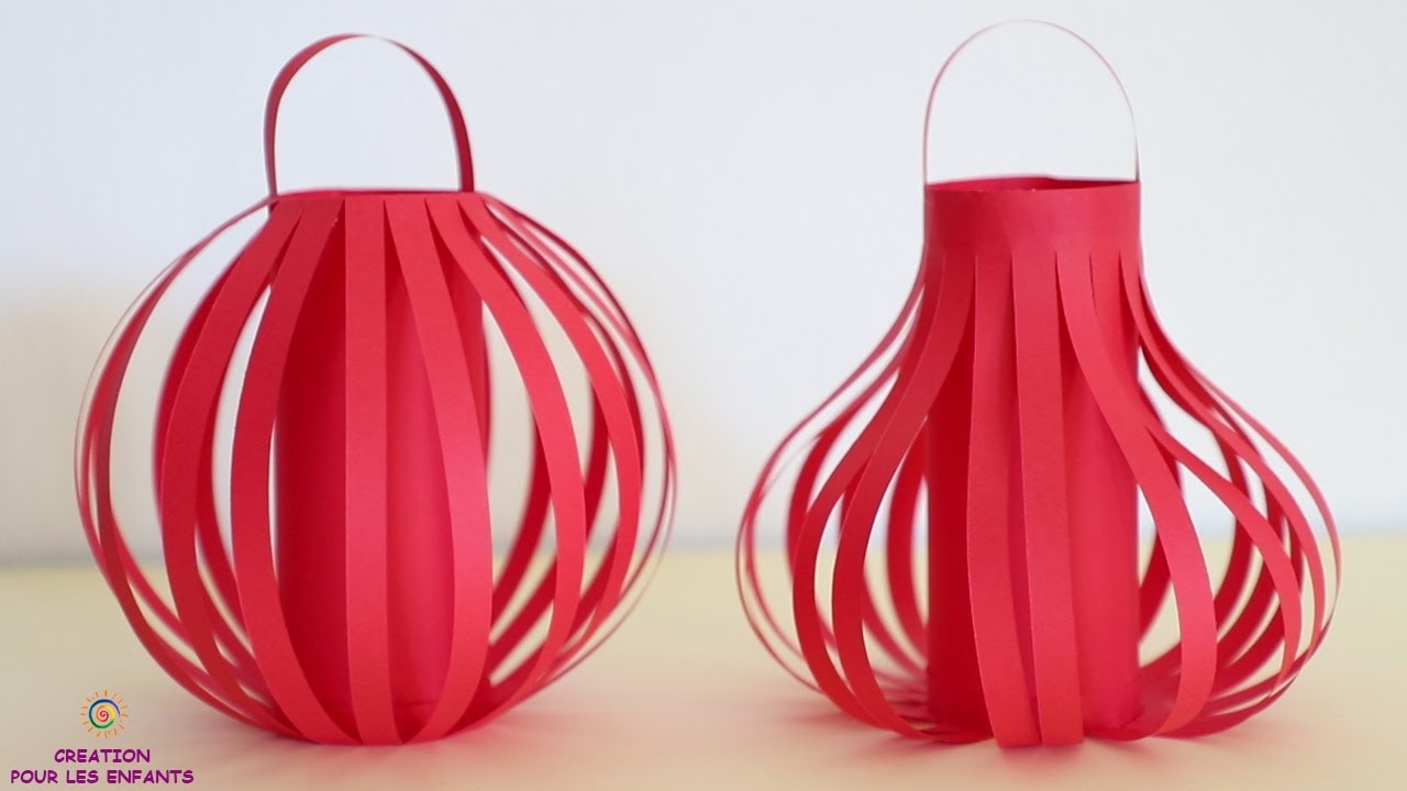 Une lanterne chinoise. Comment faire une lanterne chinoise en papier. Китайский фонарик из бумаги.