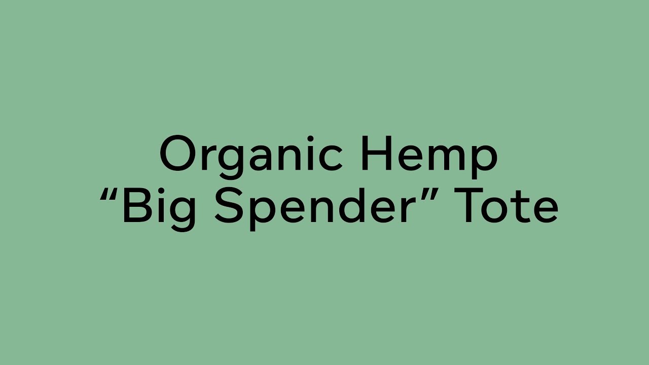Organic Hemp Shopping Bag Tote 