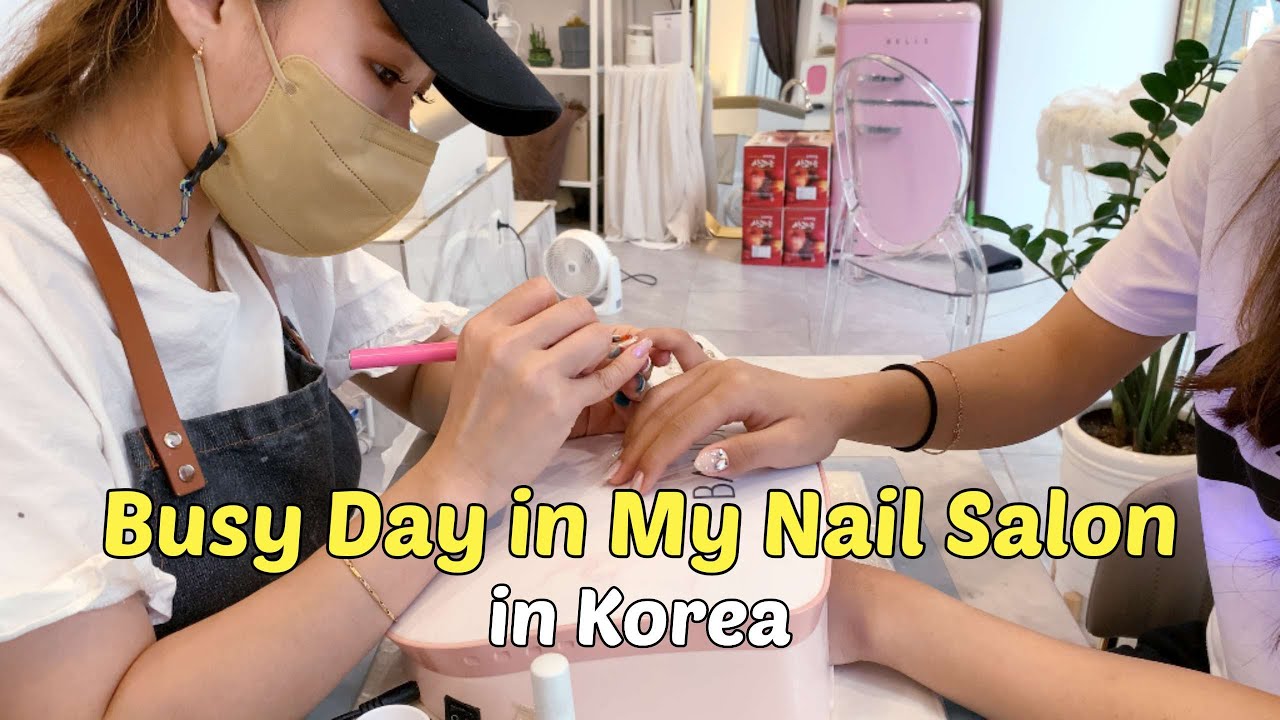 A Busy Day in My Life as a Korean Nail Salon Owner | 네일샵 원장의 일상 브이로그 | 네일 시술영상 | 네일샵 브이로그 | 네일아트
