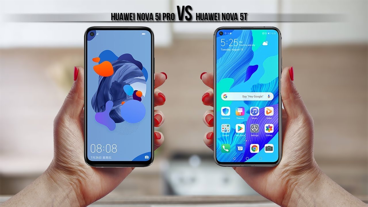 Huawei Nova 5i Pro Vs Huawei nova 5T Smartphones Comparison