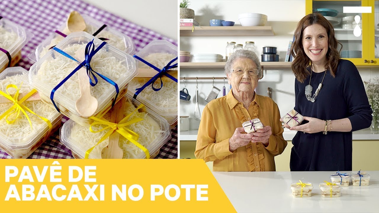 PAVÊ DE ABACAXI NO POTE