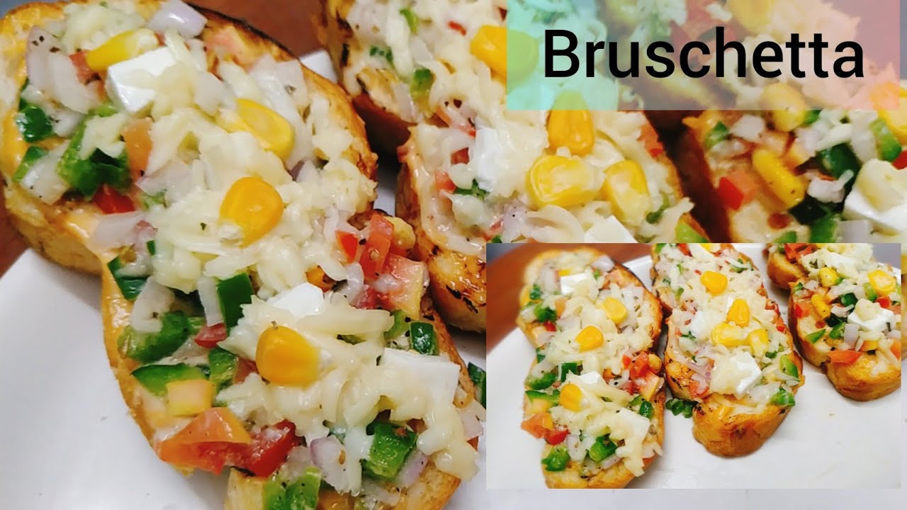BRUSCHETTA - VEGETABLE AND CHEESE TOPPING
