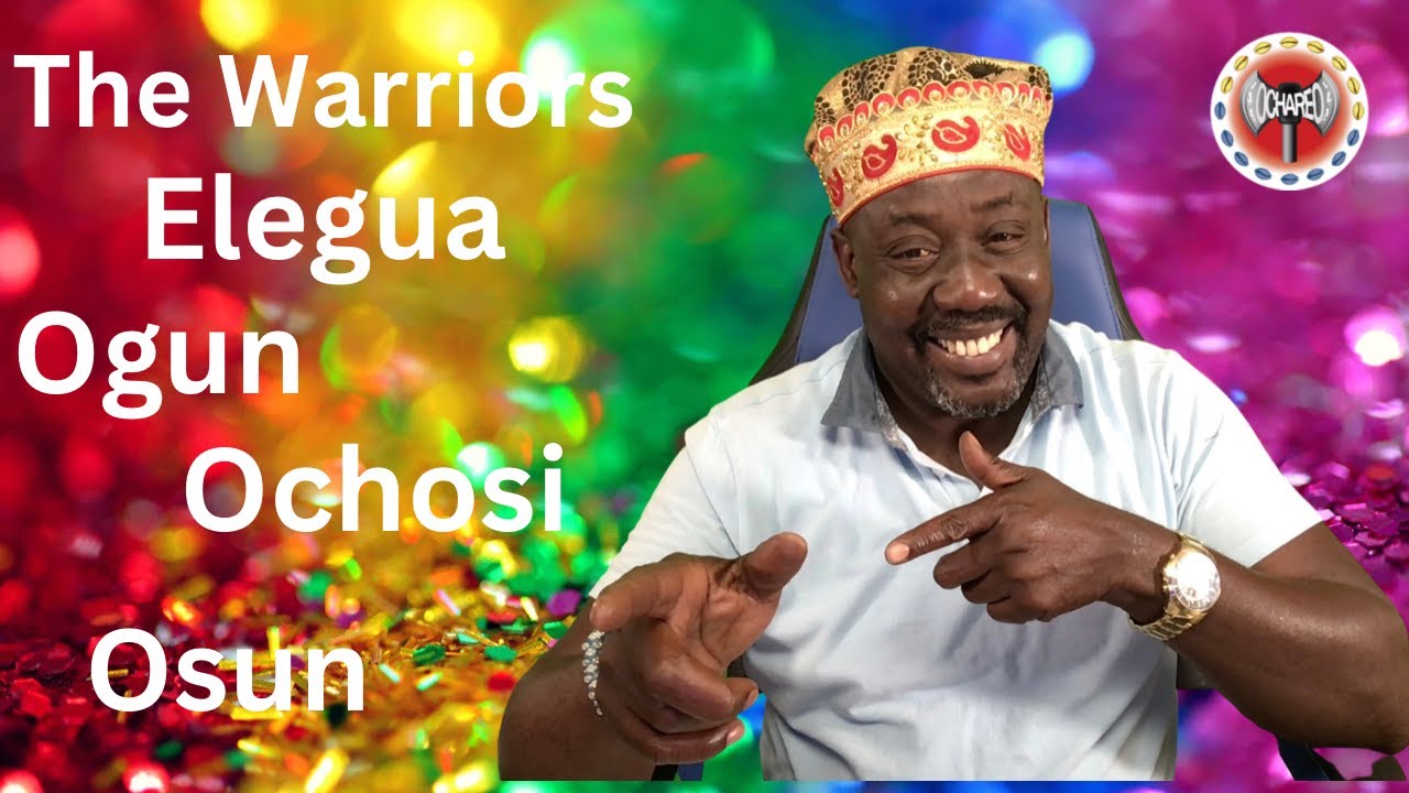 The warriors  Elegua, Ogun, Ochosi and Osun. This orishas help us to keep the ache and ire.