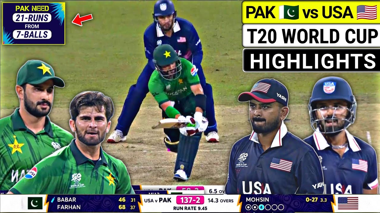 Pakistan vs USA T20 World Cup 2026 Full Highlights | Pak vs USA highlights today Match | Babar Azam