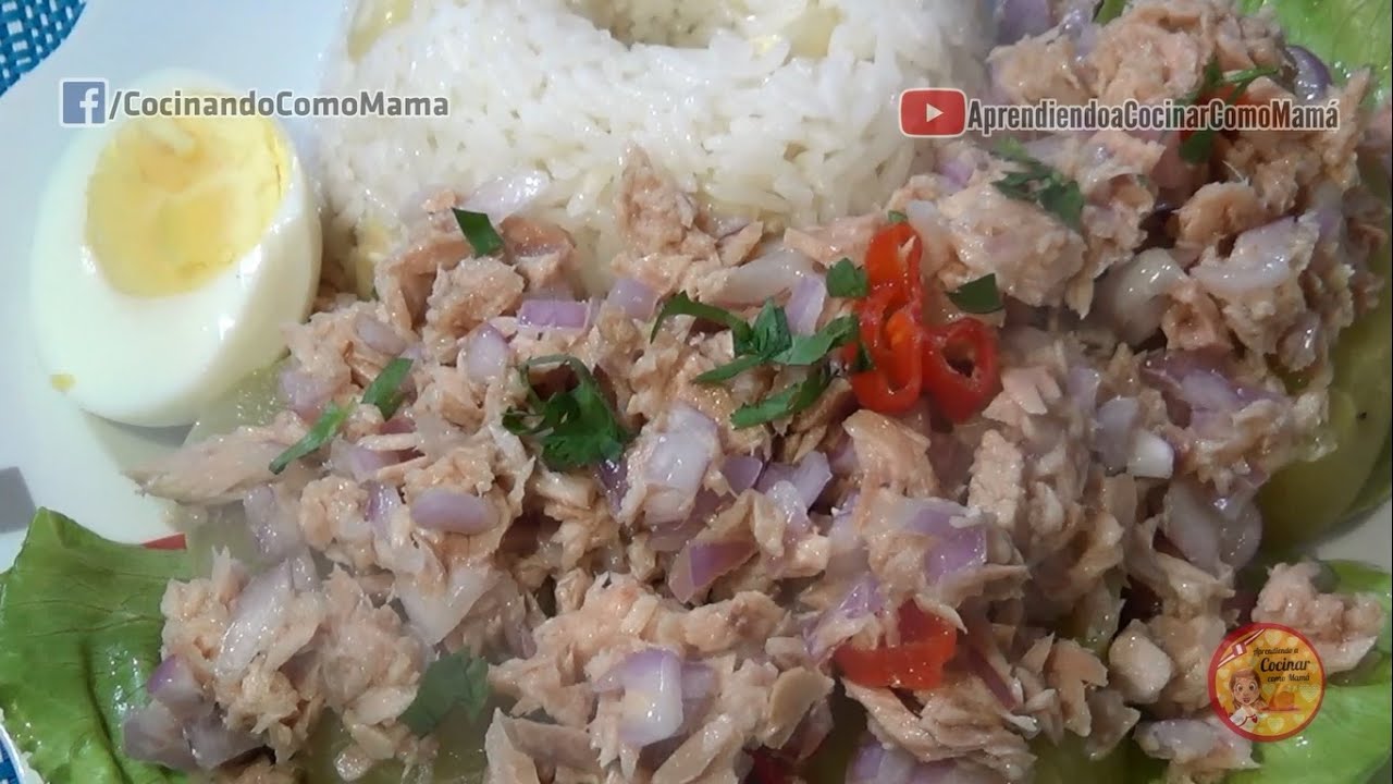 ATUN CON PAPAS Y ARROZ GRANEADO | DELICIOSA