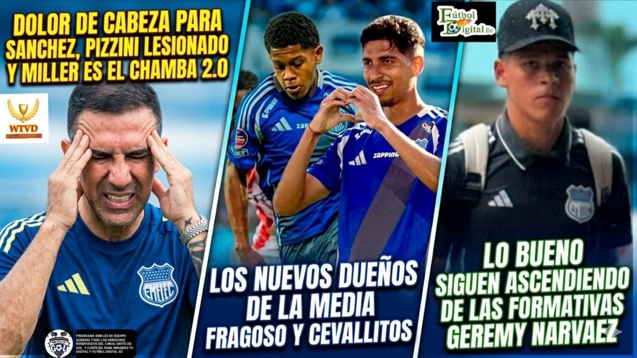 DOLOR DE CABEZA PARA SÁNCHEZ, PIZZINI LESIONADO Y MILLER ES EL CHAMBA 2.0 #Emelec  #csemelec #cse