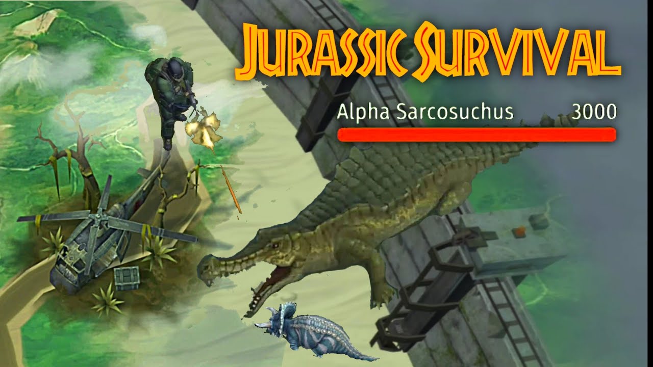 Jurassic Survival | Let's Hunt The 3000 HP Alpha Sarcosuchus! 🐊
