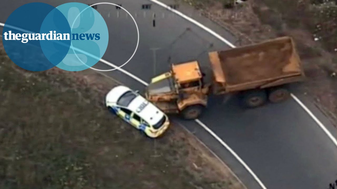Dumper truck rams police cars in 40-mile police chase across Norfolk and Suffolk