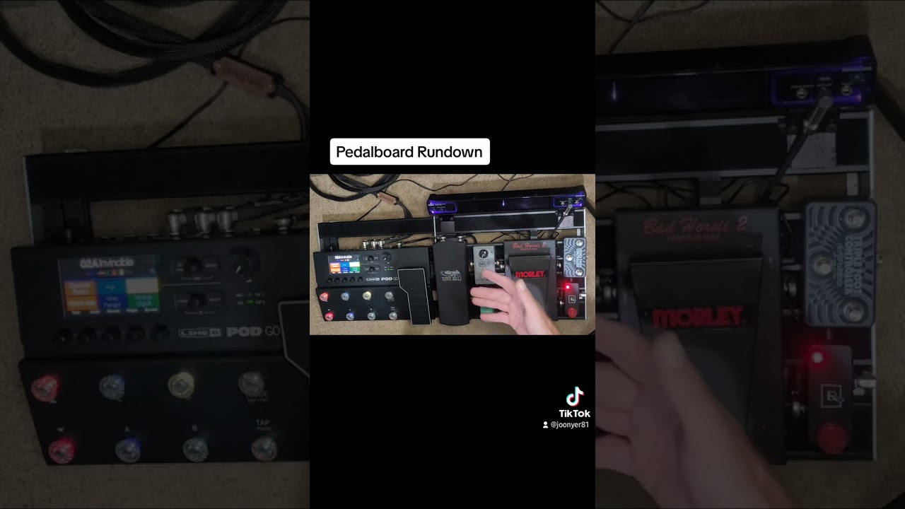 Guitar Pedalboard & Signal Chain Walk-through. Line 6 Pod Go and analog pedals.