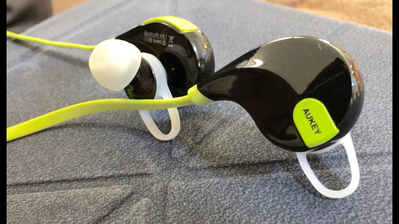 Aukey EP-B4 Wireless Bluetooth 4.1 Stereo Sport Earbuds Review!