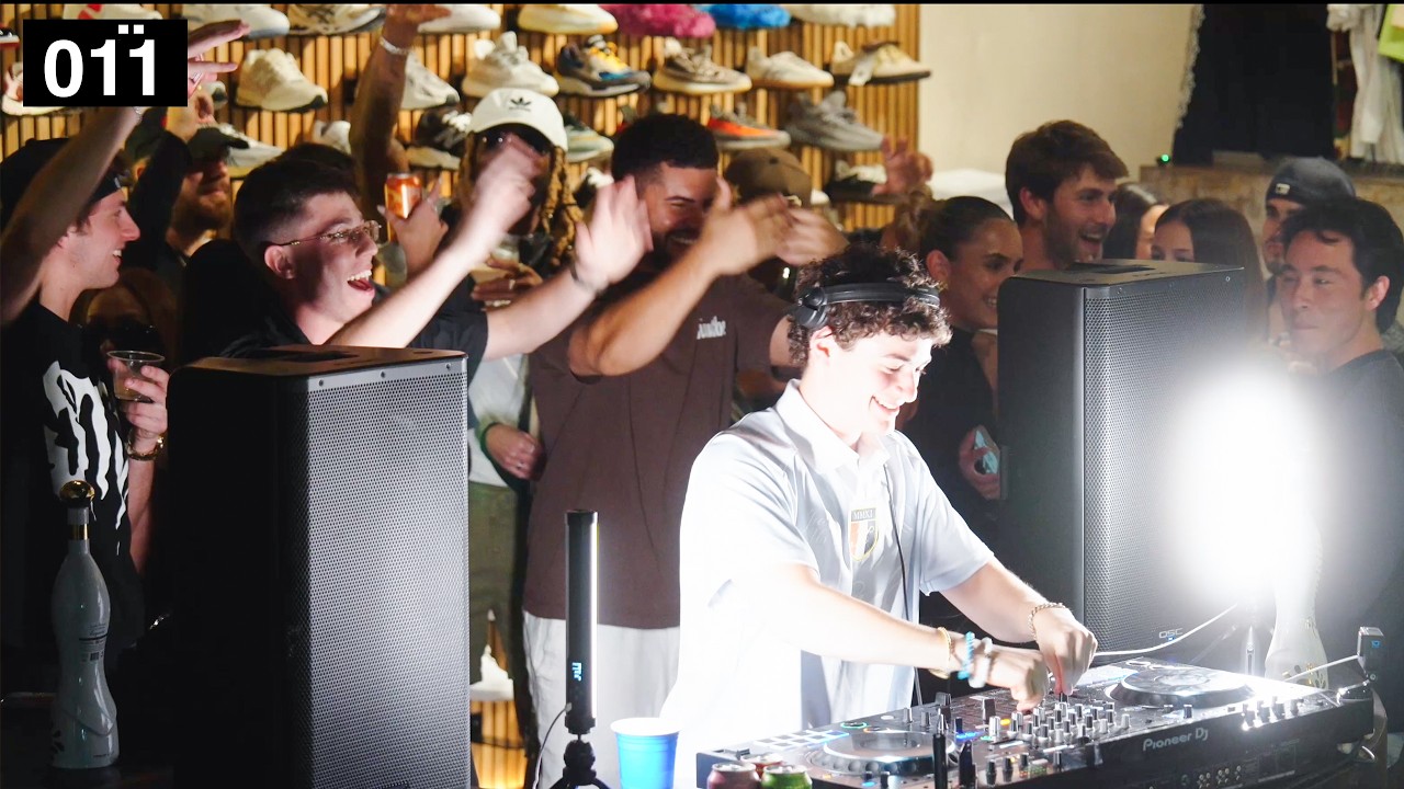 throwing a DJ set inside our sneaker store