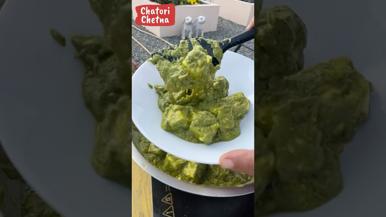 Coriander Paneer | Mazedar Dhania Paneer | Fresh Coriander from my Garden #shorts