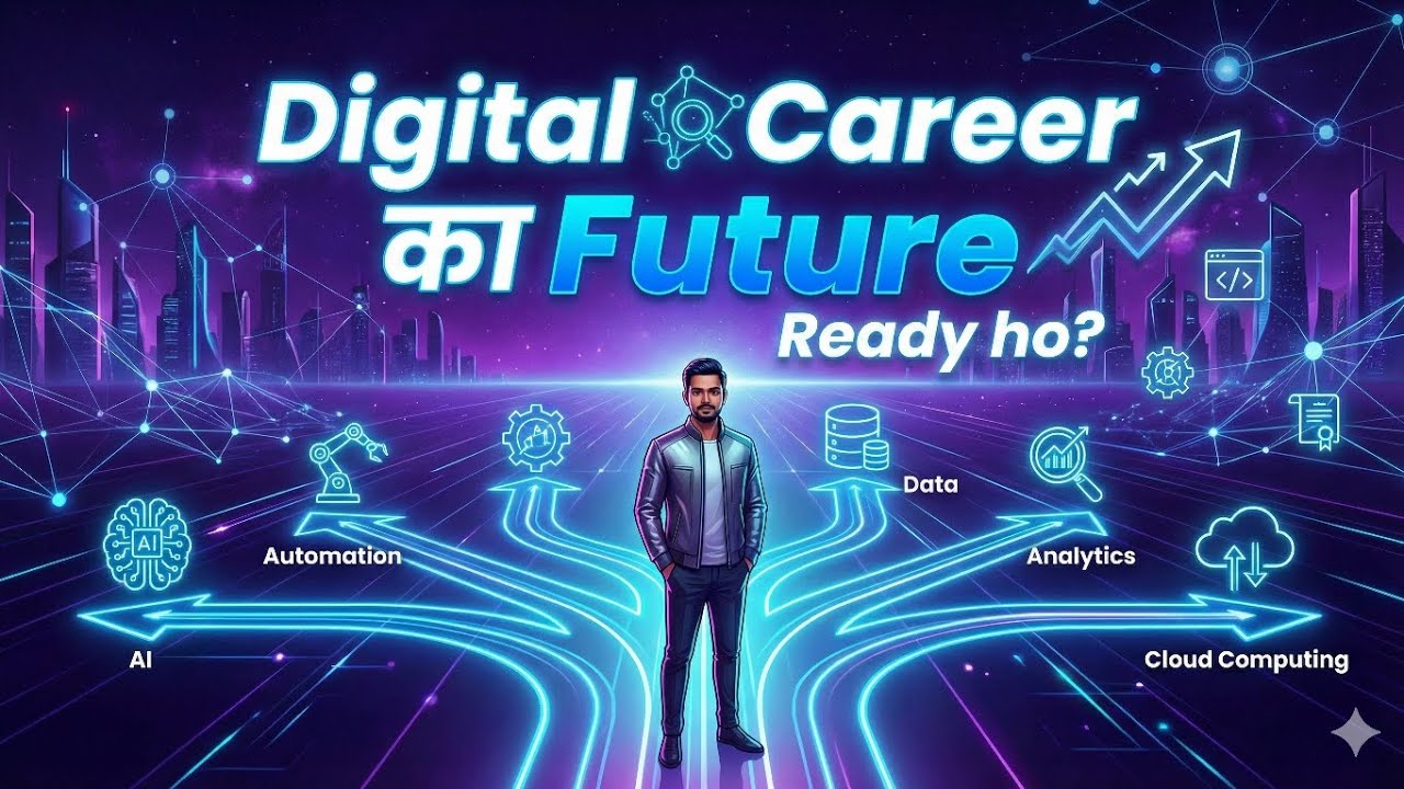 डिजिटल करियर का भविष्य | Future of Digital Careers हिंदी में | Skills, Jobs & Growth