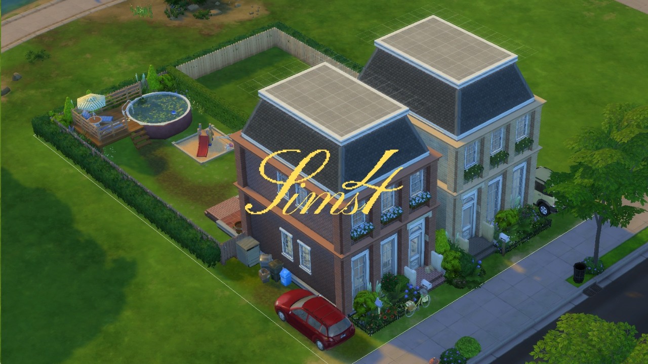 twin houses / sims4 speedbuild 01-01