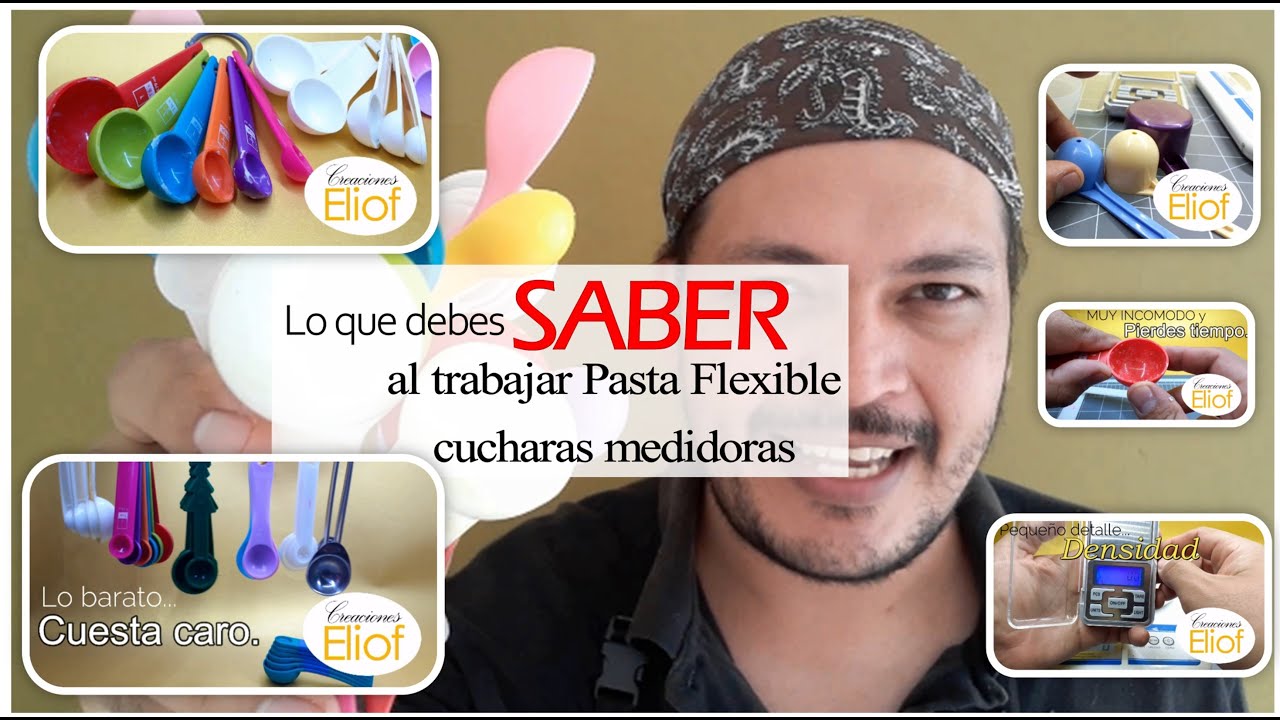 Lo que debes saber de las CUCHARAS medidoras para trabajar con #PastaFlexible