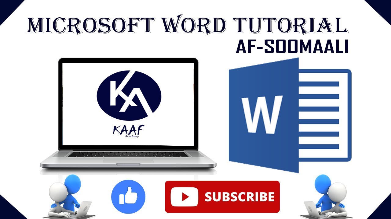 Microsoft Word Tutorial Af-Somali Part One (Barashada cilmiga computerka) Kaaf Academy VID C02