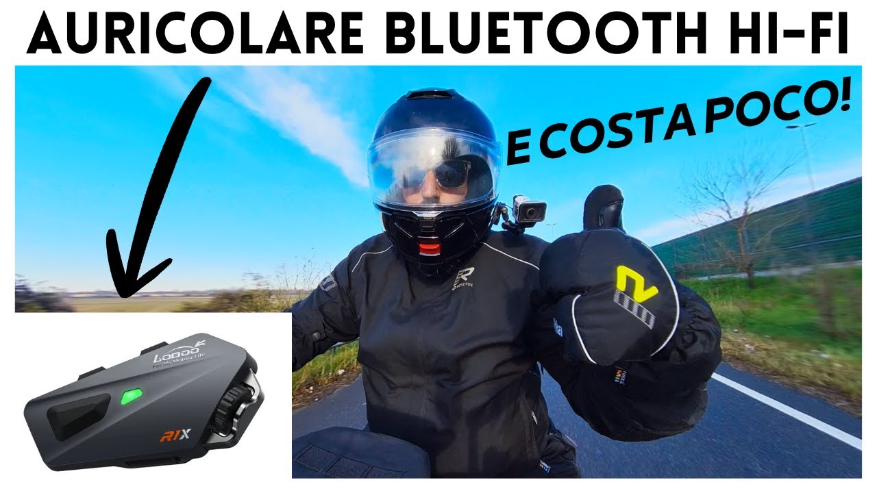 Auricolare bluetooth moto Loboo R1X: qualità da TOP di gamma, prezzo low cost