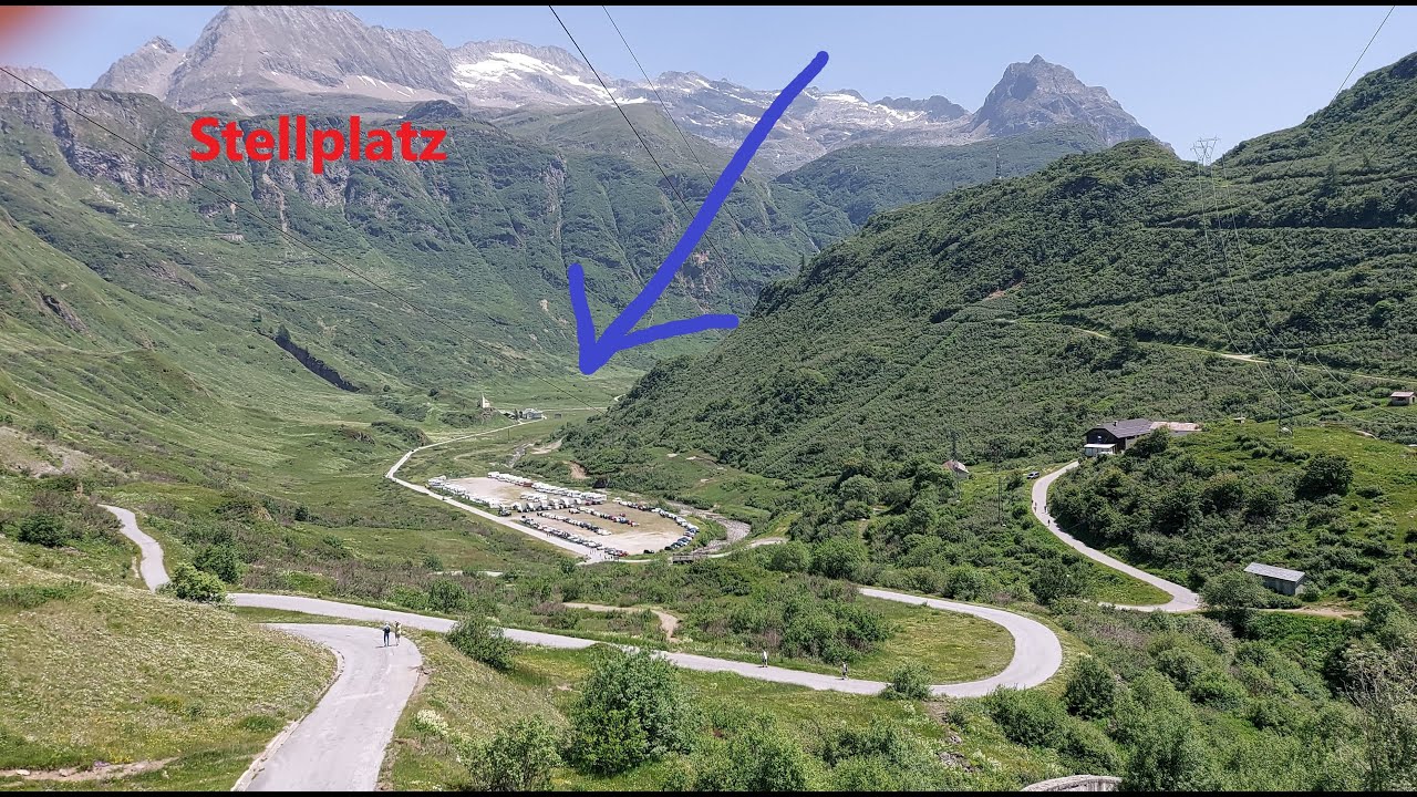 #3 Schweiz Grimselpass, Simplonpass nach Italien Stellplatz Area Attrezzala Lago di Morasco