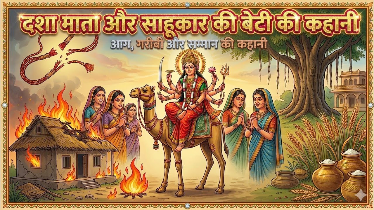  साहुकार की बेटी और दशा माता की कहानी/दशा माता की व्रत कथा/ dasha mata ki kahani/@apnisanskriti1