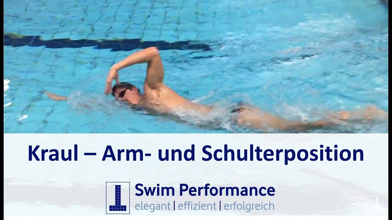 Kraul - Armhaltung, Zugverlauf und Eintauchphase